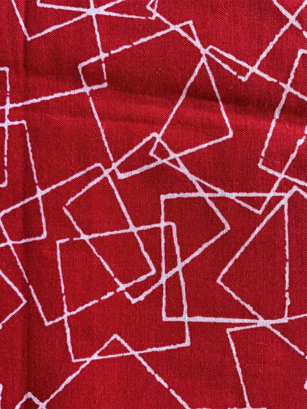 4 Yards Red and White Fabric - Picture 3 of 4